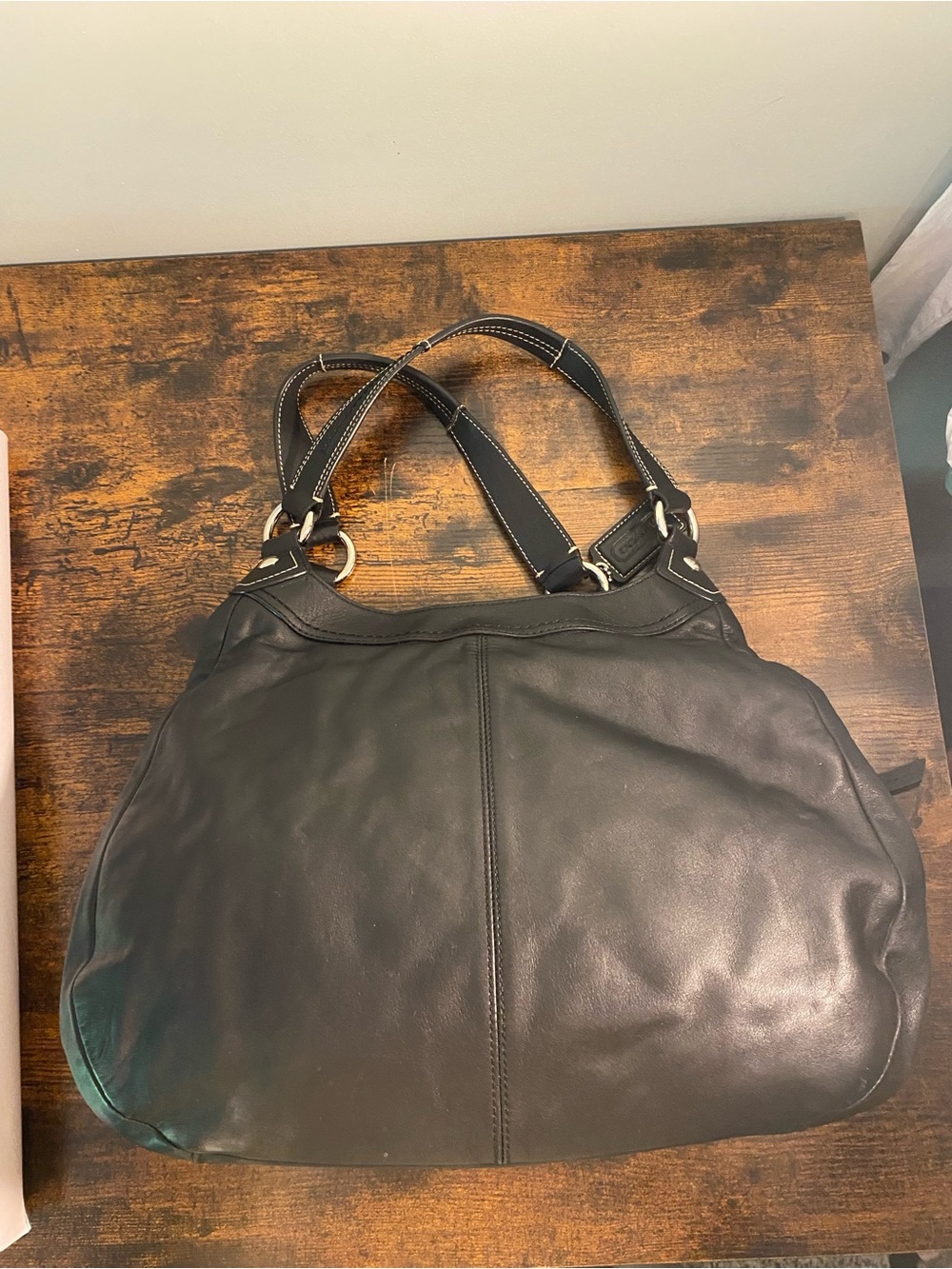 Coach Black Large Soho Leather Buckle Shoulder Bag - Picture 6 of 15